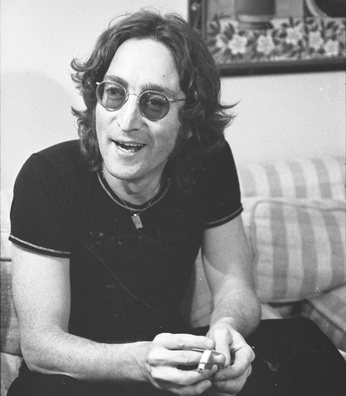 John Lennon being interviewed