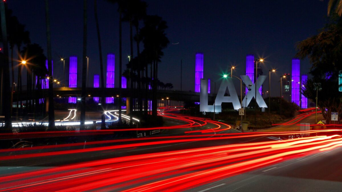 Travelers heading to LAX in the late evenings or early mornings should expect delays Mondays through Fridays because of lane closures on the 405 Freeway related to a light rail construction project.