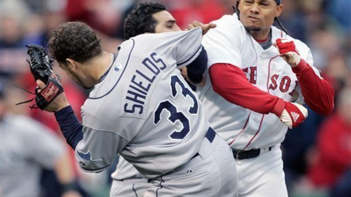 RED SOX NOTEBOOK: Eight suspended in Thursday's brawl