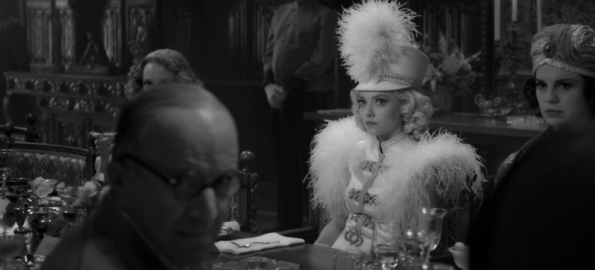 Amanda Seyfried as Marion Davies in "Mank."