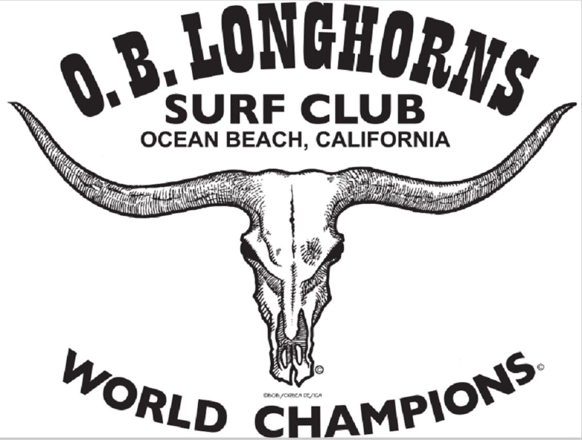 Bob Sorben created the logo for the 1960s beach revelers known as the OB Longhorns.