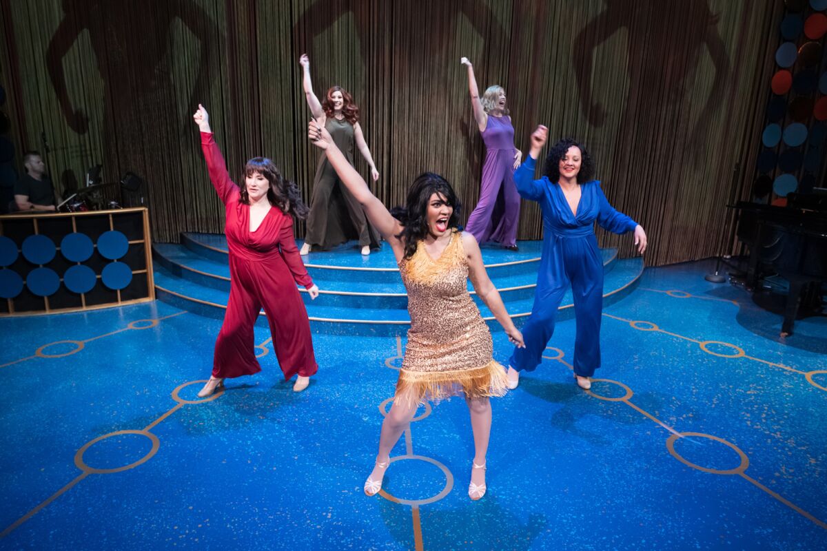 The cast of Lamb's Players Theatre's "R-E-S-P-E-C-T."