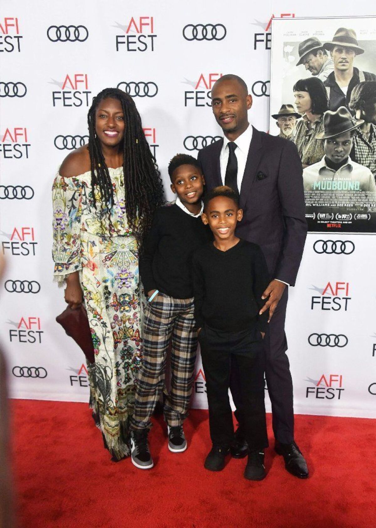 Charles D. arrives with family for the AFI Fest 2017 special opening night gala presentation of "Mudbound."