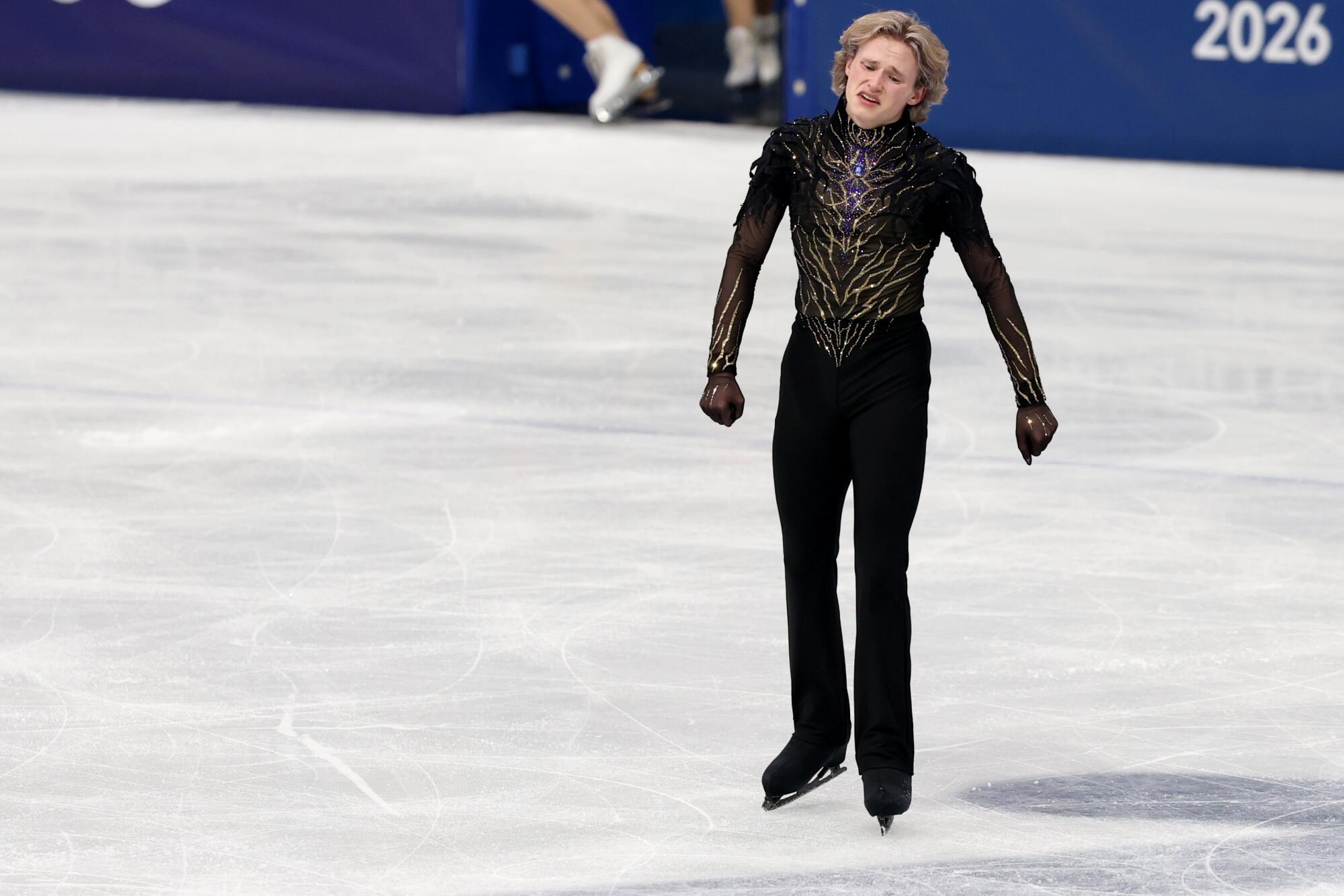 Ilia Malinin's collapse: Olympics are a different kind of pressure - Los Angeles Times