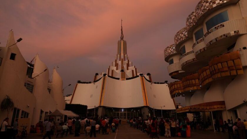 The headquarters of La Luz del Mundo church in Guadalajara, Mexico.