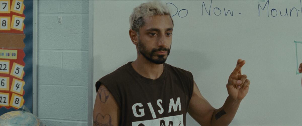 Riz Ahmed plays a drummer coping with encroaching deafness in "Sound of Metal."