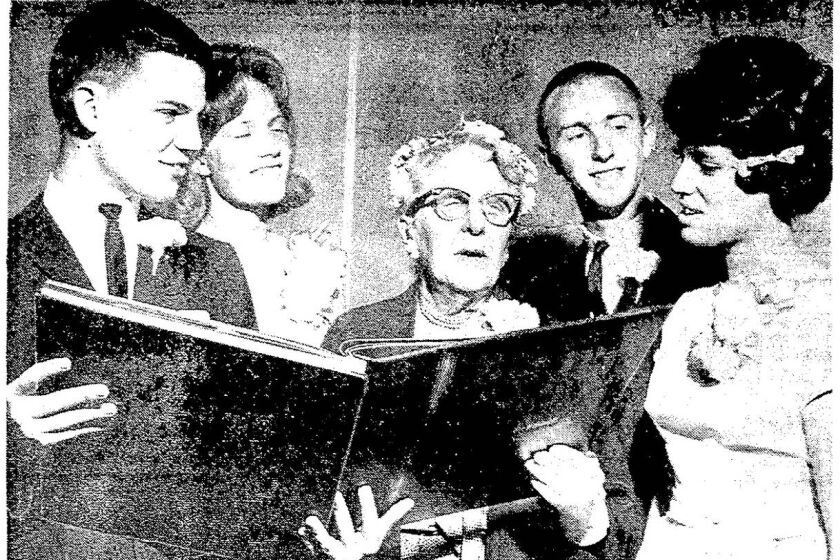  Photo by Charles Boyd from the dedication of Morse High School, published in The San Diego Union, May 17, 1963.