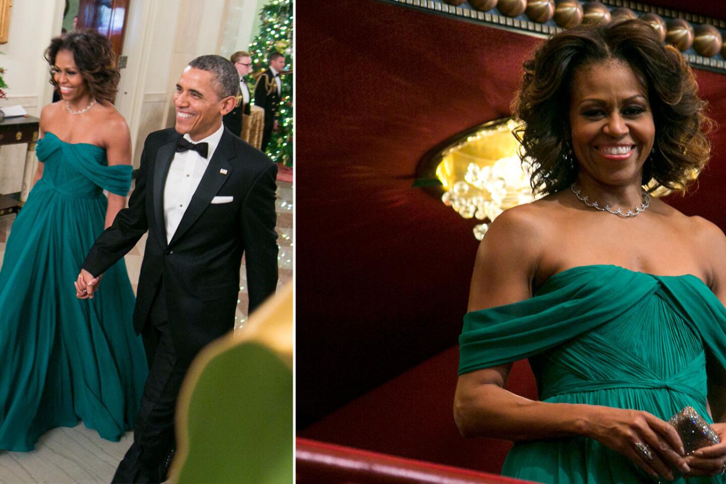 The defining looks of Michelle Obama's White House years - Los