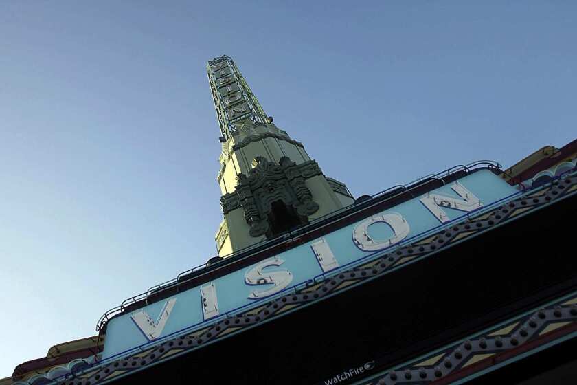 The 1931 Art Deco Vision Theatre, which overlooks Leimert Park Plaza, is in the midst of an $11-million renovation by the city of Los Angeles.