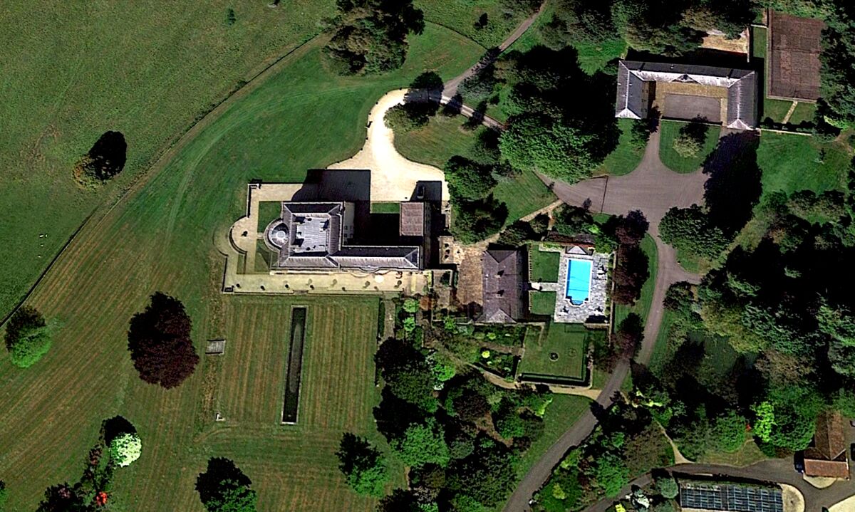 A satellite view of the Bowden Park Estate in England