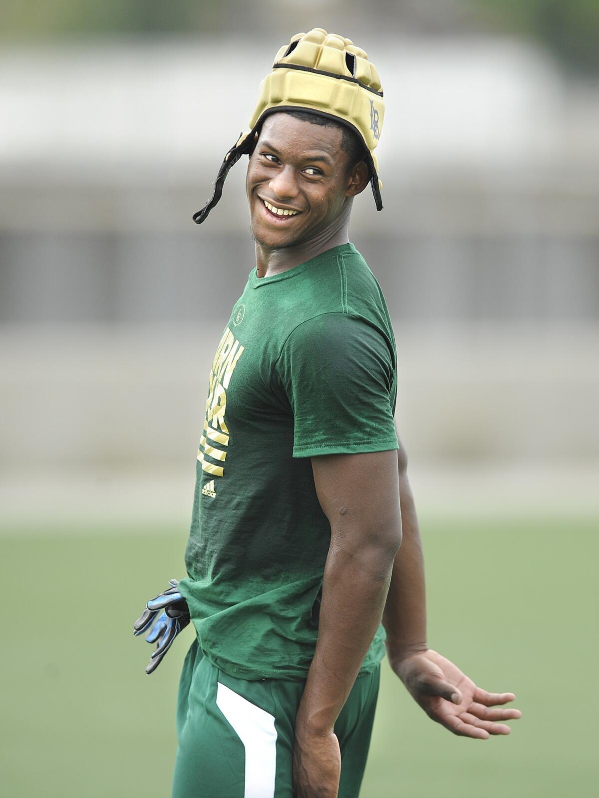 Long Beach Poly wide receiver John Smith loves being a game-changer for the Jackrabbits.