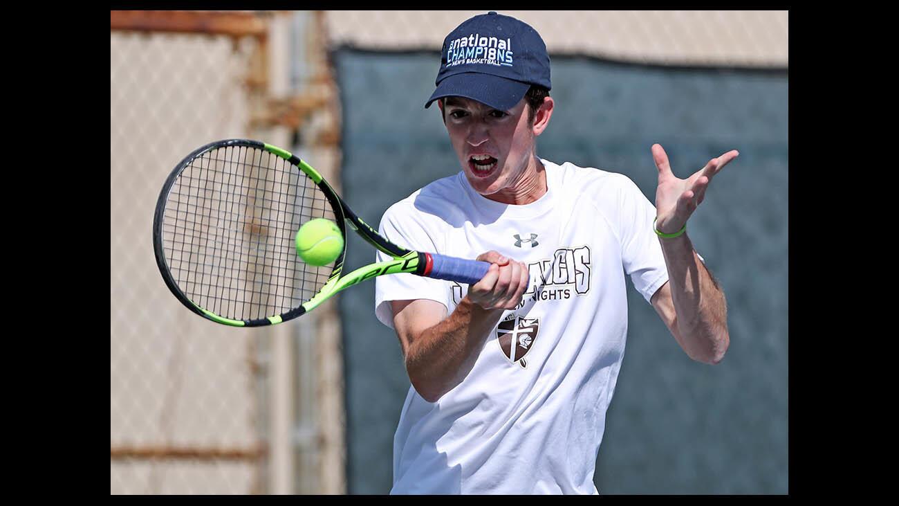 Photo Gallery: Crescenta Valley boys tennis vs. St. Francis