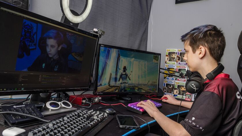 Griffin Spikoski, 14, known in gaming circles as Sceptic, streams on "Fortnite" and has acquired more than 1 million YouTube subscribers, all from his bedroom in Smithtown, N.Y. Google plans to launch a service that will let users play "Fortnite" and other games in a web browser.