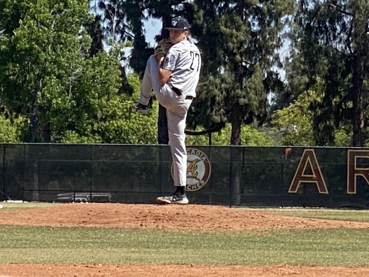 Freshman Bryce Rainer of Harvard-Westlake struck out nine in five innings to improve to 8-0.
