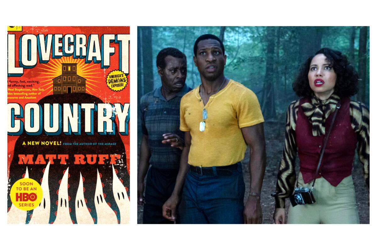 "Lovecraft Country" spawned HBO show with Courtney B. Vance, left, Jonathan Majors, Jurnee Smollett.