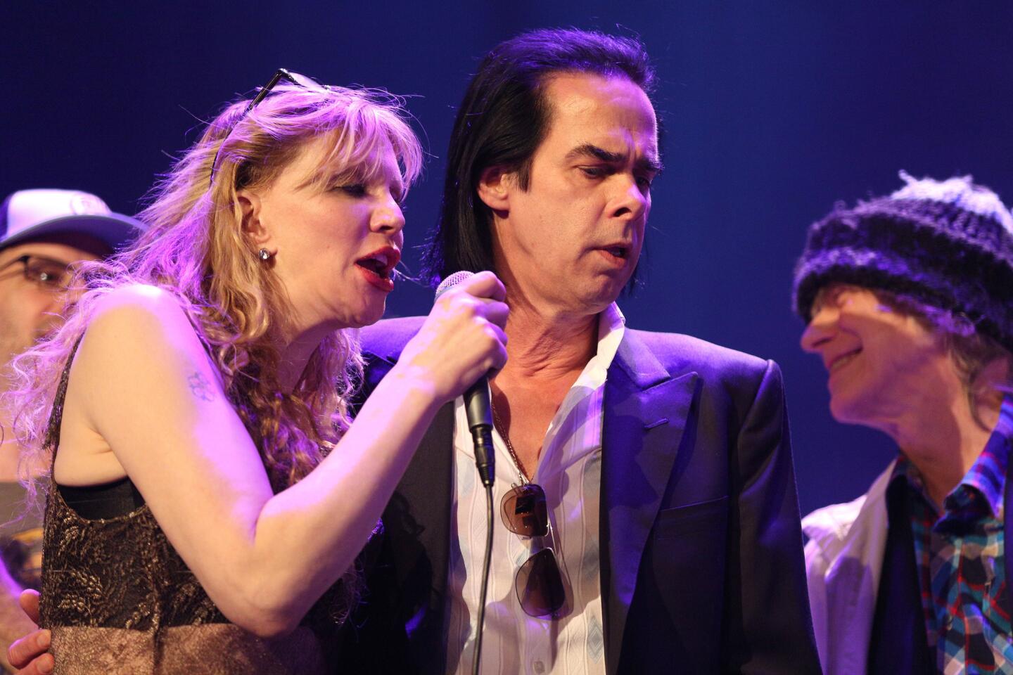 Courtney Love and Nick Cave