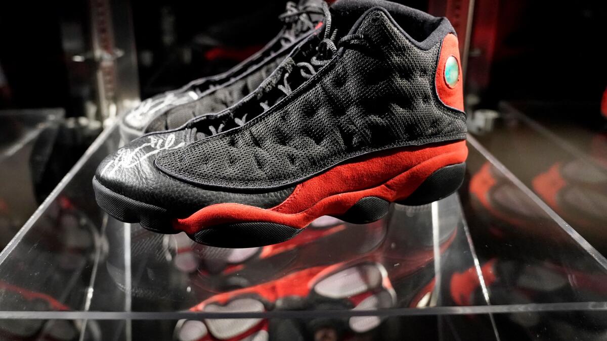 Michael Jordan sneakers for record $2.2 - Angeles
