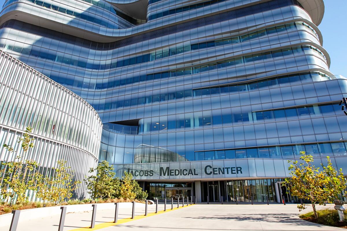 Jacobs Medical Center at UC San Diego on Nov. 9, 2016.