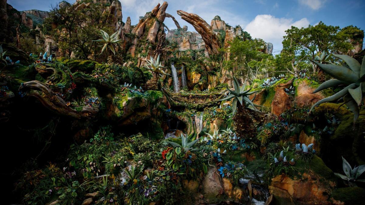 Pandora at Walt Disney World's Animal Kingdom in Florida treats the entire land as environmental storytelling.