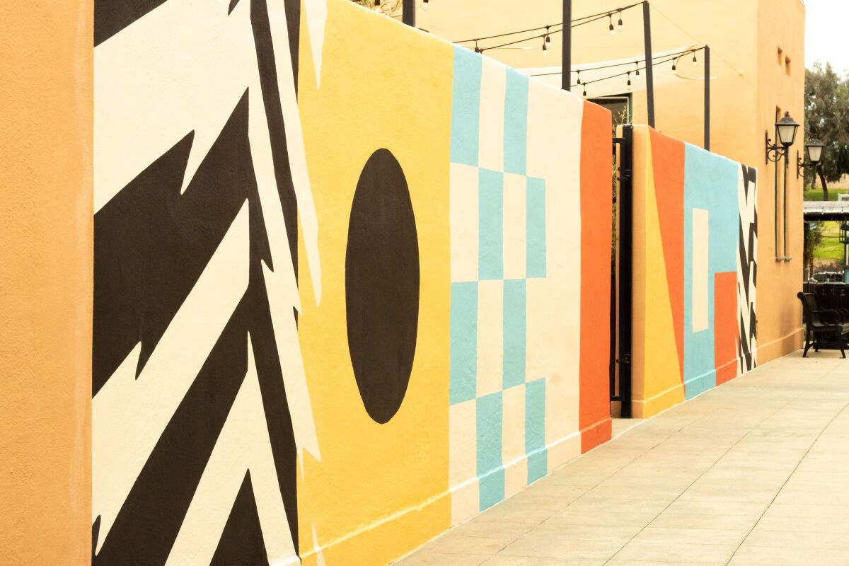 Artist James Armenta's untitled mural is the latest addition to "Installations at the Station" at Liberty Station.