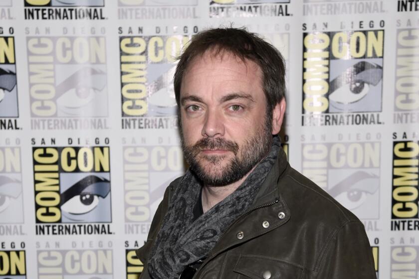 Mark Sheppard attends the "Supernatural" press line on day 4 of Comic-Con International on Sunday, July 12, 2015, in San Diego. (Photo by Chris Pizzello/Invision/AP)
