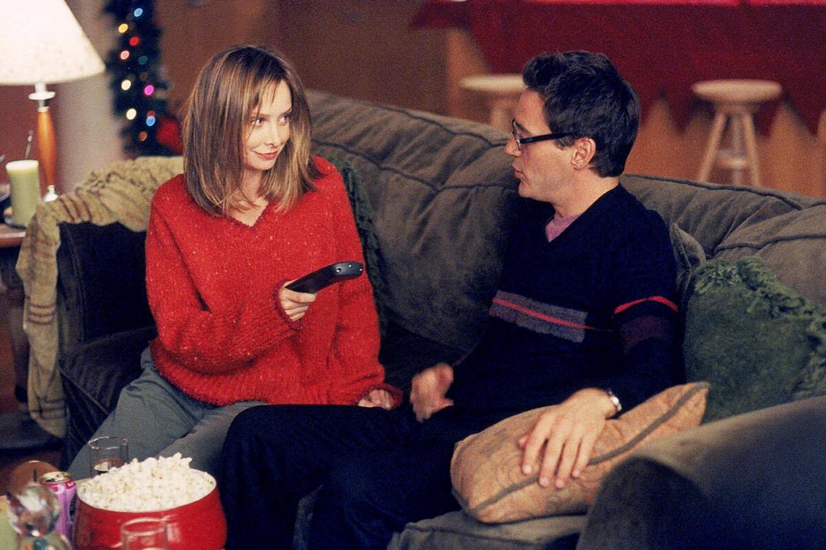 Calista Flockhart and Robert Downey Jr. on "Ally McBeal."