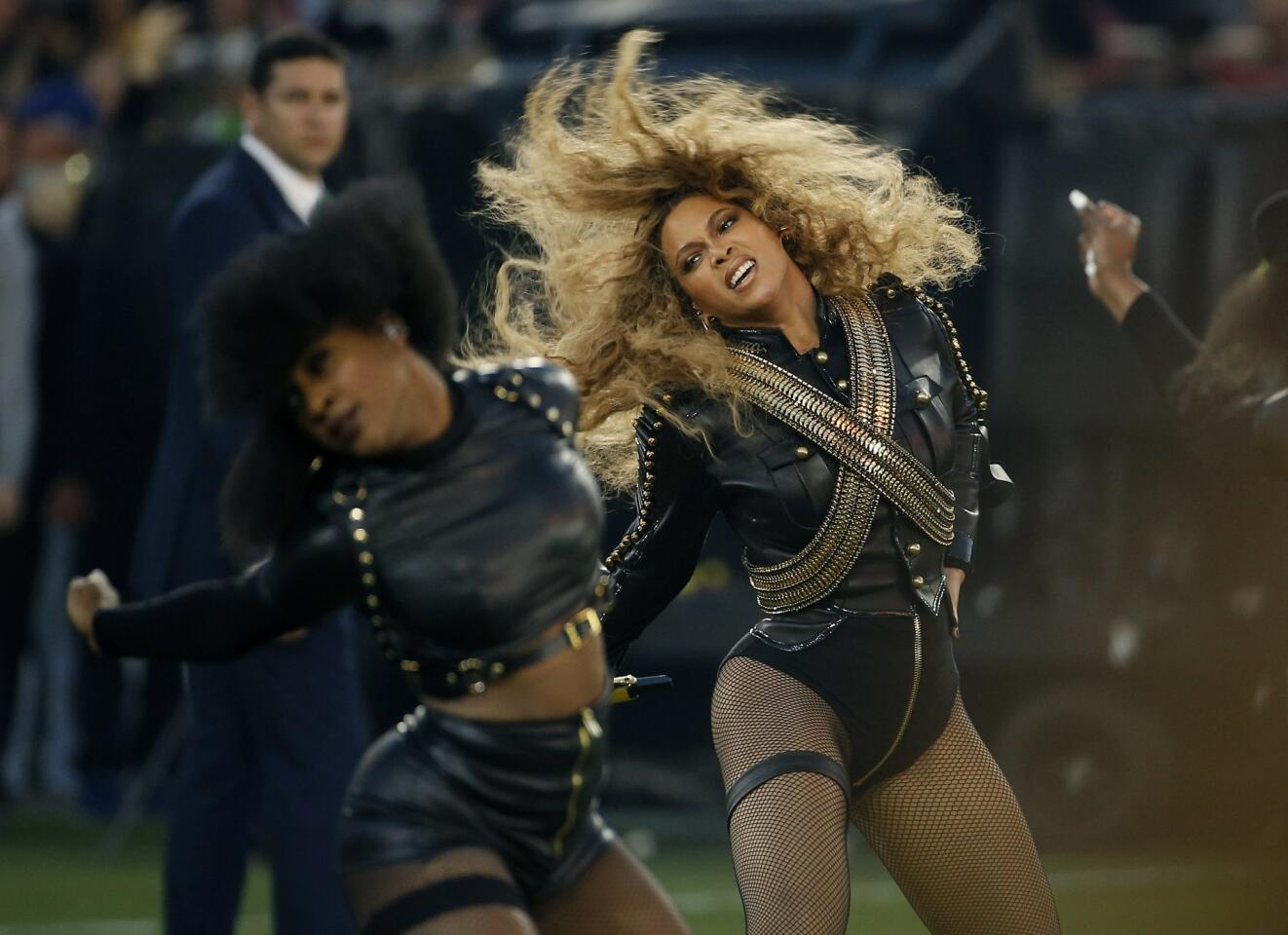 Beyonce performs during the half time show at Super Bowl 50 on Sunday. AP/Matt Slocum