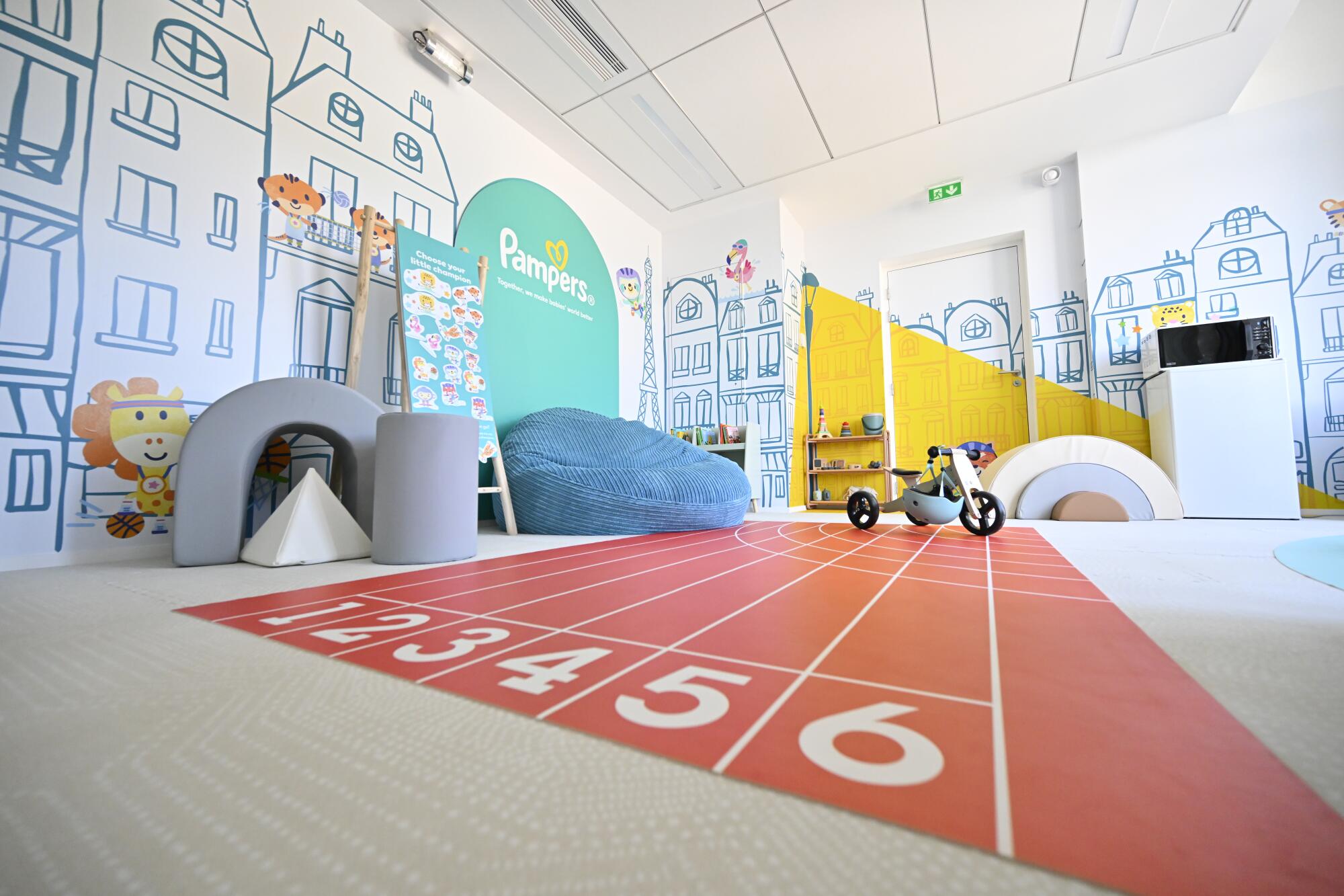 The nursery in Paris available to the 23,000 athletes and team personnel at the Olympic Games.