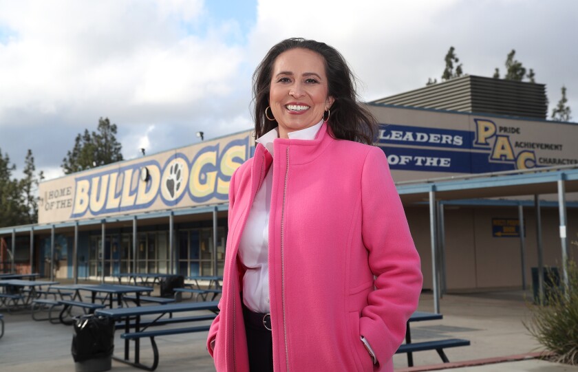 Allyson Damikolas at Columbus Tustin Middle School.