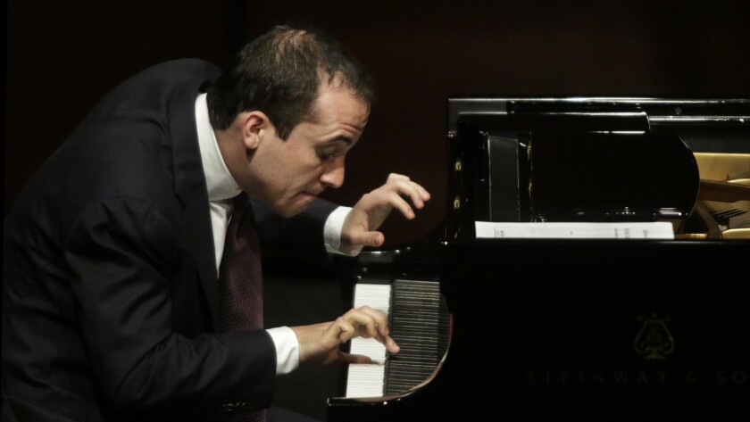 Igor Levit plays the piano at the Wallis Annenberg Center in 2015