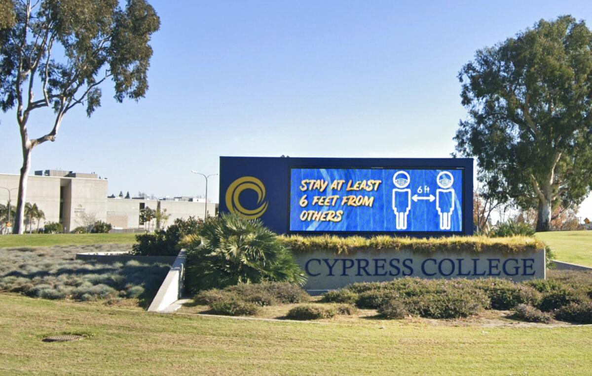 Exterior of Cypress College