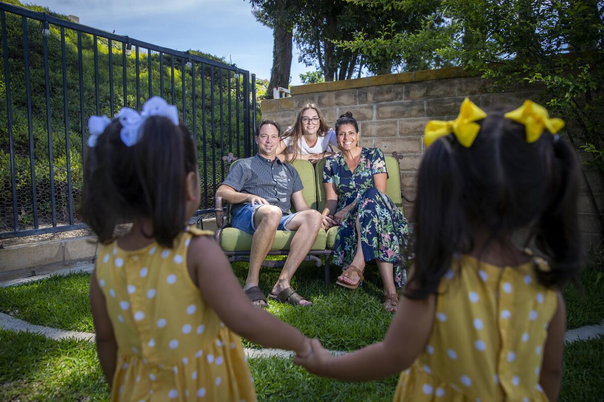 Natalia and Randall Bergman have been foster parents of twins since the girls were 3 months.