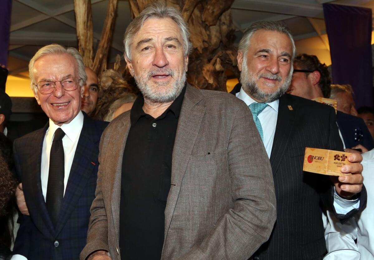 Robert De Niro (centro) en 2008.