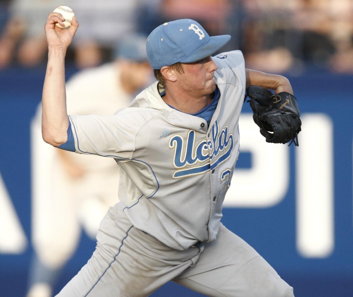 UCLA closer David Berg has played an instrumental role in helping the Bruins reach the College World Series.