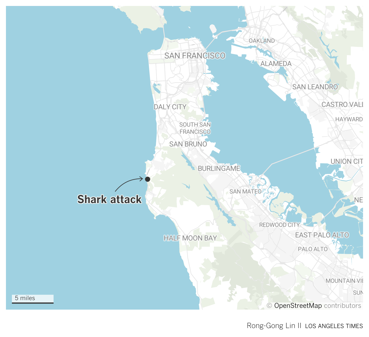 California Shark Sightings Map 2022