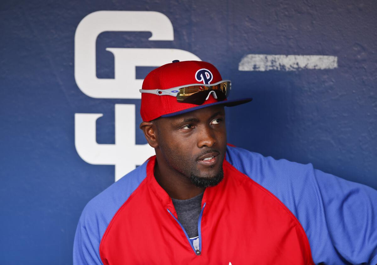 Tony Gwynn Jr. during his stint with the Philadelphia Phillies in 2014.