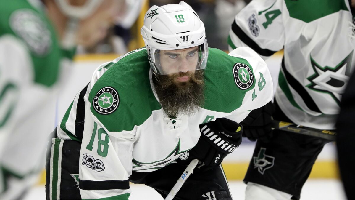 Right wing Patrick Eaves ranks fourth in the league with 11 power-play goals.