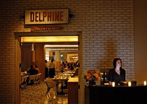 Hollywood Boulevard bustles outside, but upon entering Delphine at the new W Hollywood, you might swear you've somehow wandered into the South of France. The food is sunny Mediterranean; the patrons look as though they should be hanging out on the Croisette.