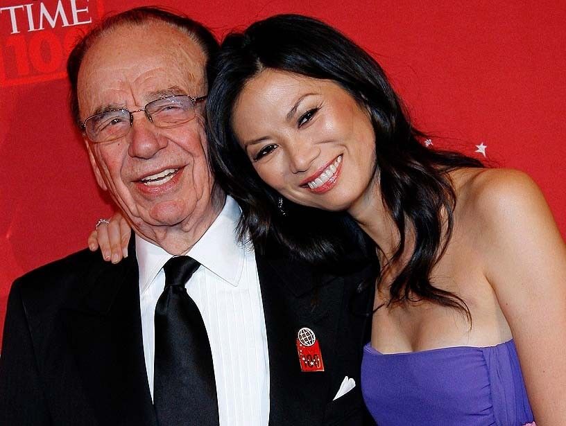 Rupert Murdoch and wife Wendi Deng, 2008.