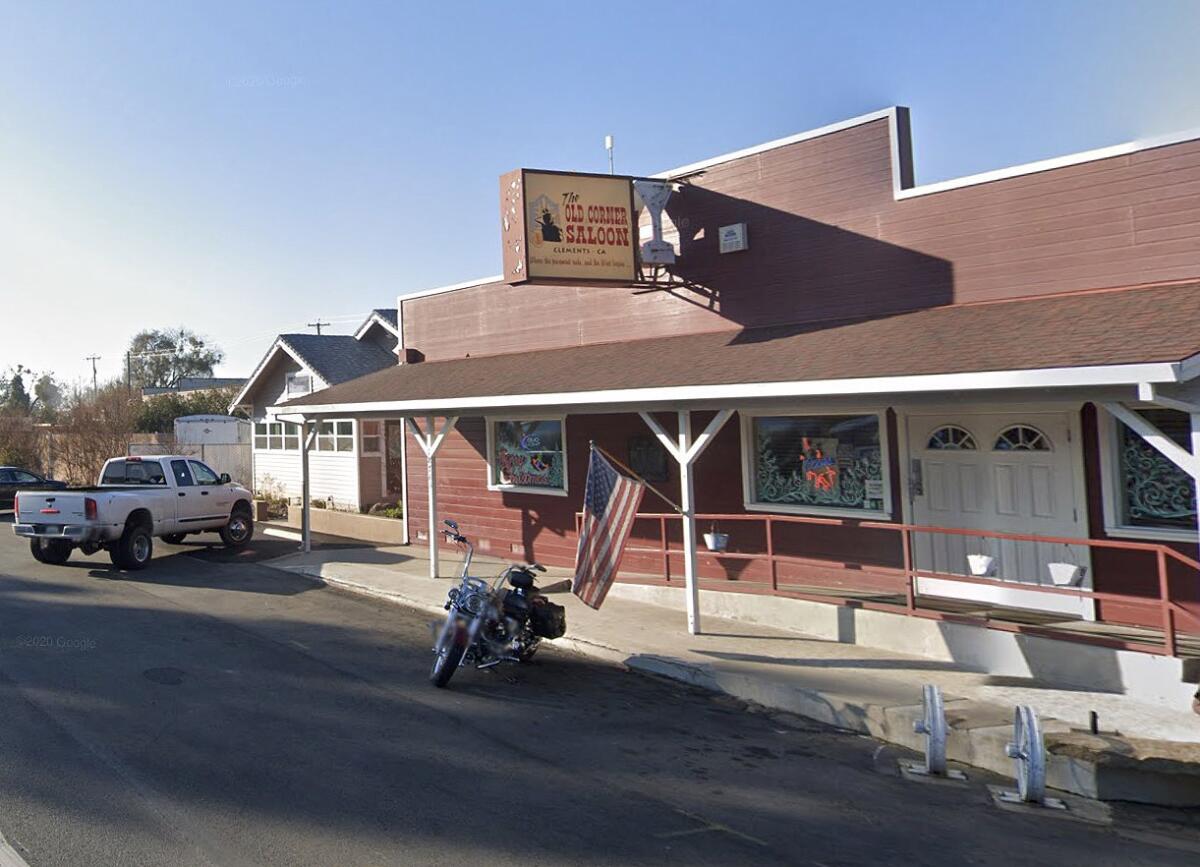 The Old Corner Saloon in Clements
