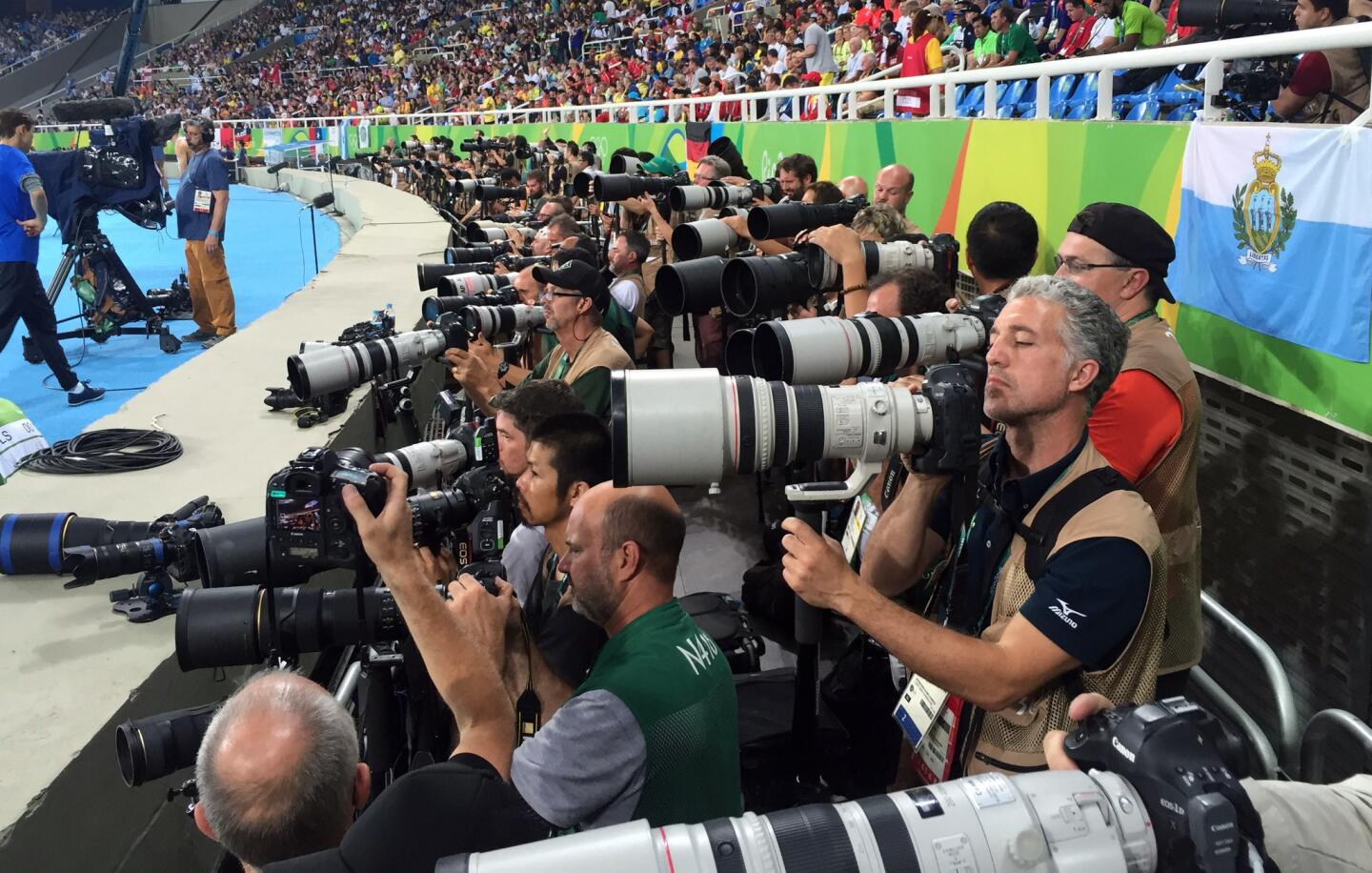 Olympic photographers