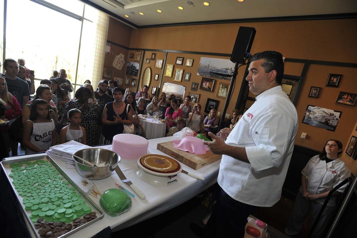 "Cake Boss" chef Buddy Valastro teaches during a prior Vegas Uncork'd event in Las Vegas.