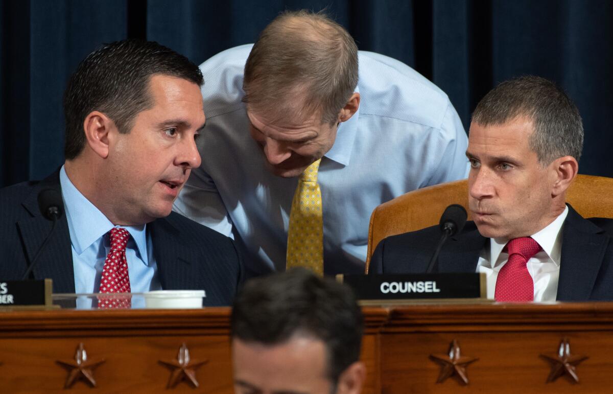 Devin Nunes, Jim Jordan and Stephen Castor