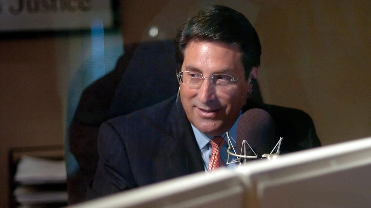 Jay Sekulow, shown recording his radio show in 2007, still riffs on the news nearly every day while also representing President Trump during the special counsel investigation.
