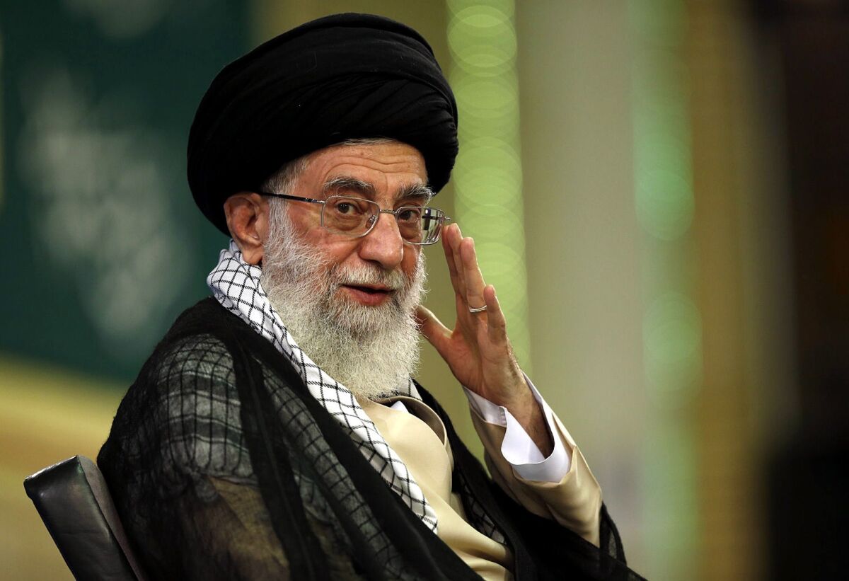Iran's supreme leader, Ayatollah Ali Khamenei. Nuclear talks and the prospects of an accord conveniently shield Khamenei from censure.