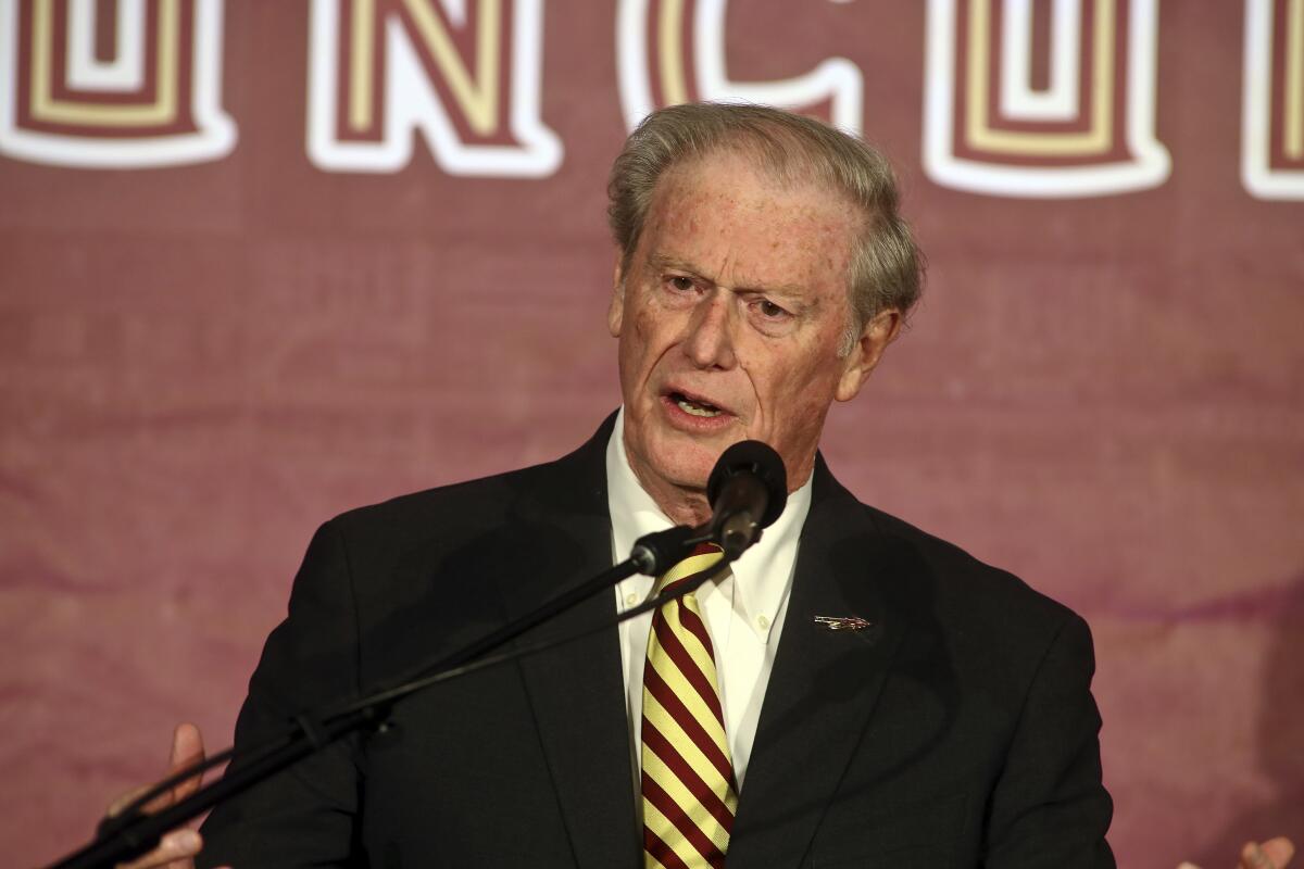 John Thrasher, Florida State's president, is in support of having a college football season.