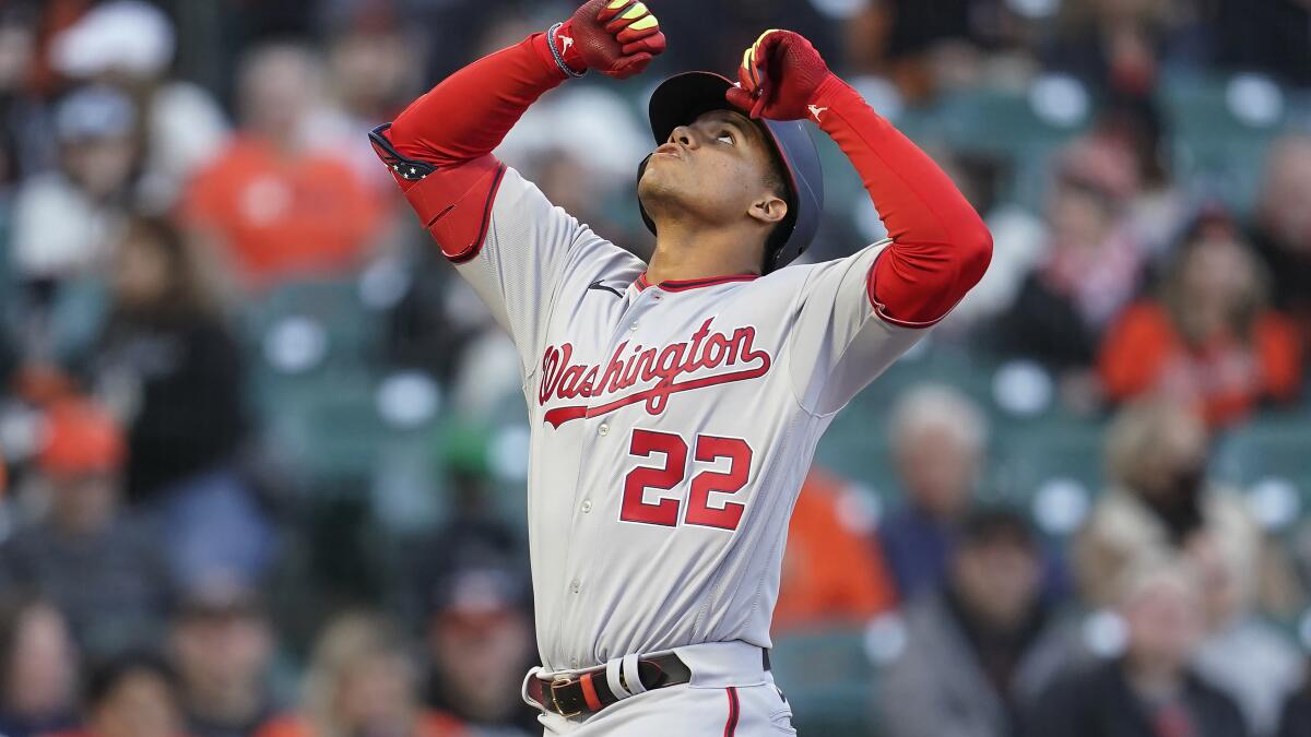 Soto, Nats end 8-game skid, rout virus-ravaged Giants 14-4