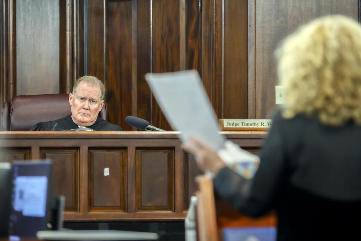 Judge Timothy Walmsley at the Glynn County, Ga., Courthouse