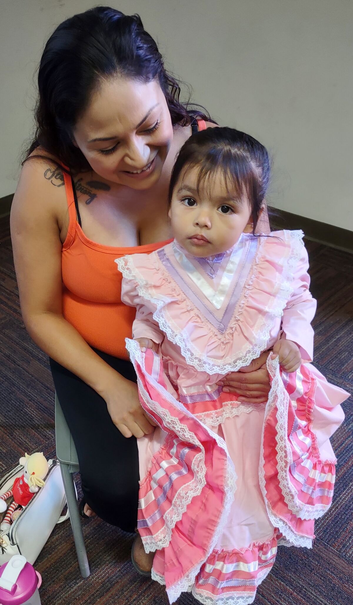Ramona resident Geniss Duran, 3, likes dressing up as a princess for her Ballet Folklorico lessons.