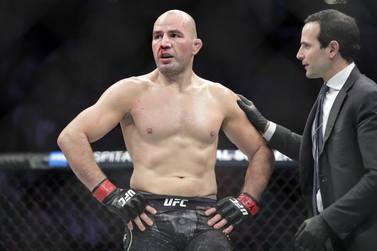 Glover Teixeira on On Jan. 19, 2019. 